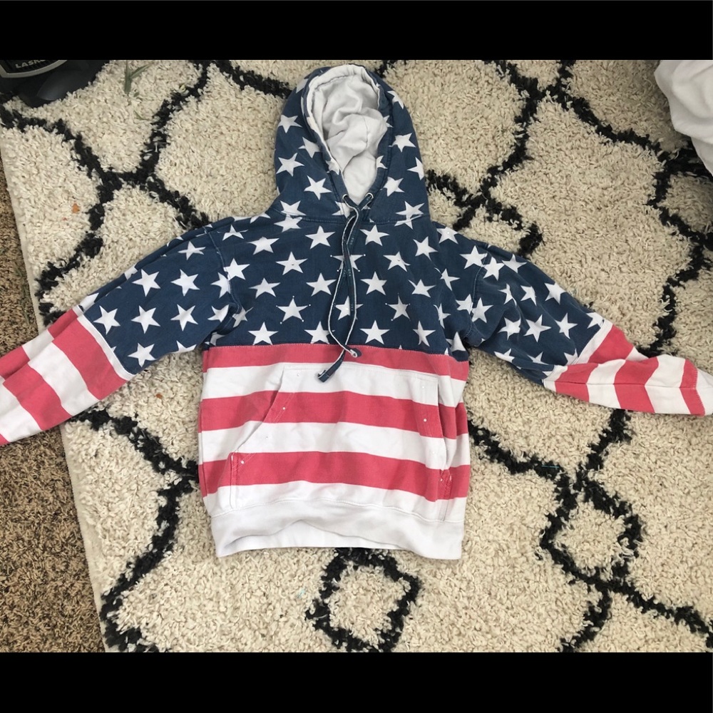 Swarovski Crystal Flag Hoodie!